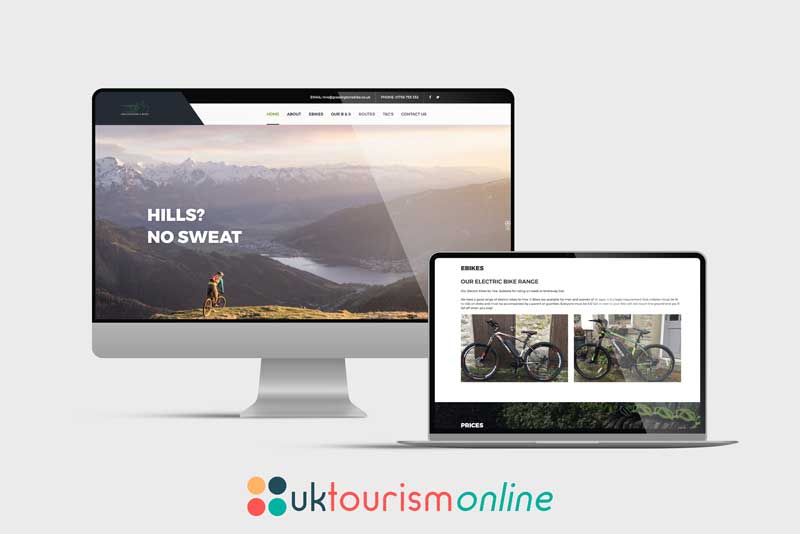 Brand New Grassington eBikes Website from UK Tourism Online