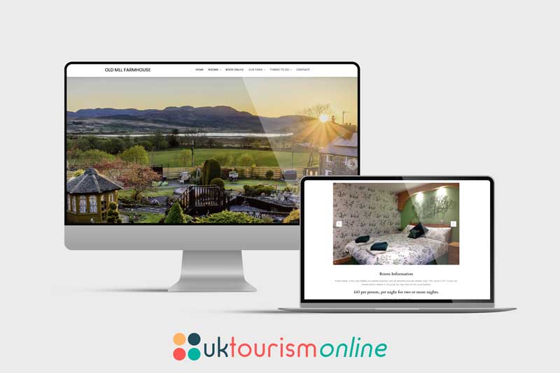 Brand New Old Mill Farmhouse Website from UK Tourism Online